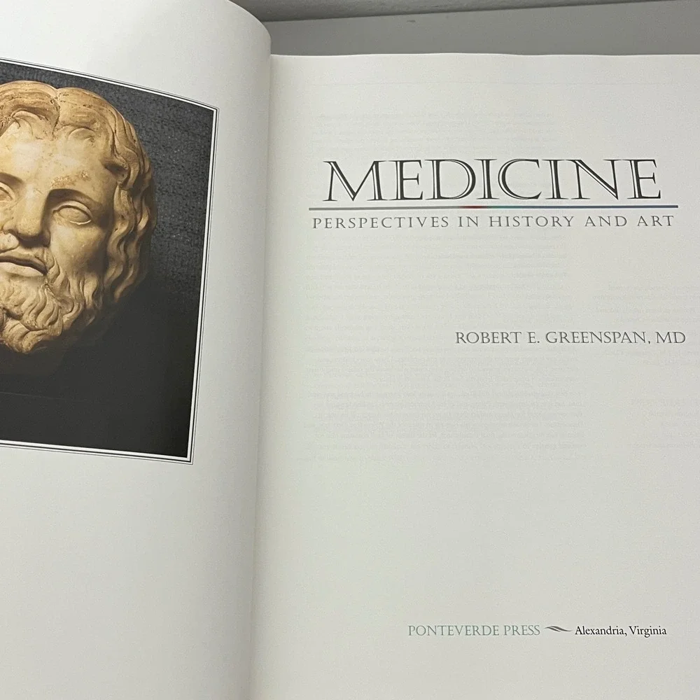 Ponteverde Press Medicine History and Art Book  Blue Illustrated Hardcover‎
